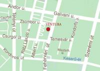 Mapa del Hotel Ventura Budapest Hungría