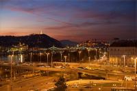 Vista panorámica del rio Danubio y el monte Gellert desde elIbis Styles Budapest City